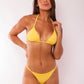 TOP TRIÁNGULO + TANGA REGULABLE AMARILLO