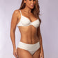 TOP CON ARO + HOT PANT COLMENA OFF-WHITE