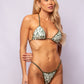 TOP TRIÁNGULO + MINI TANGA REGULABLE PALMERAS